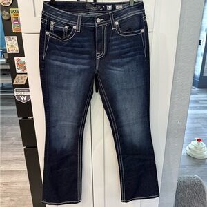 Miss Me - Dark Wash Boot Cut Jeans - 31/32